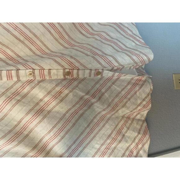 Rebecca Taylor  Button-Front Linen Striped Dress - Picture 10 of 12